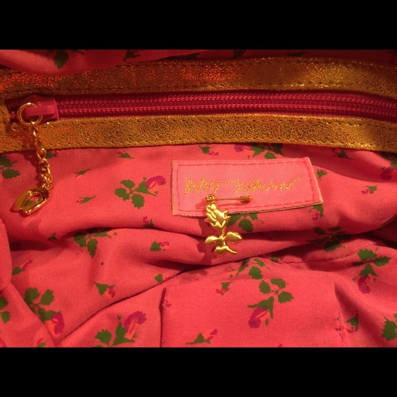 Betsey Johnson Gold & Rhinestone Studded Bag - Picture 5 of 6